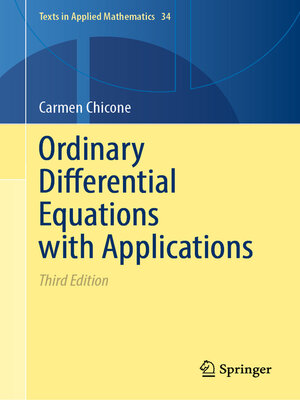 cover image of Ordinary Differential Equations with Applications